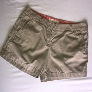 J Crew 5 inch Khaki Chino Shorts